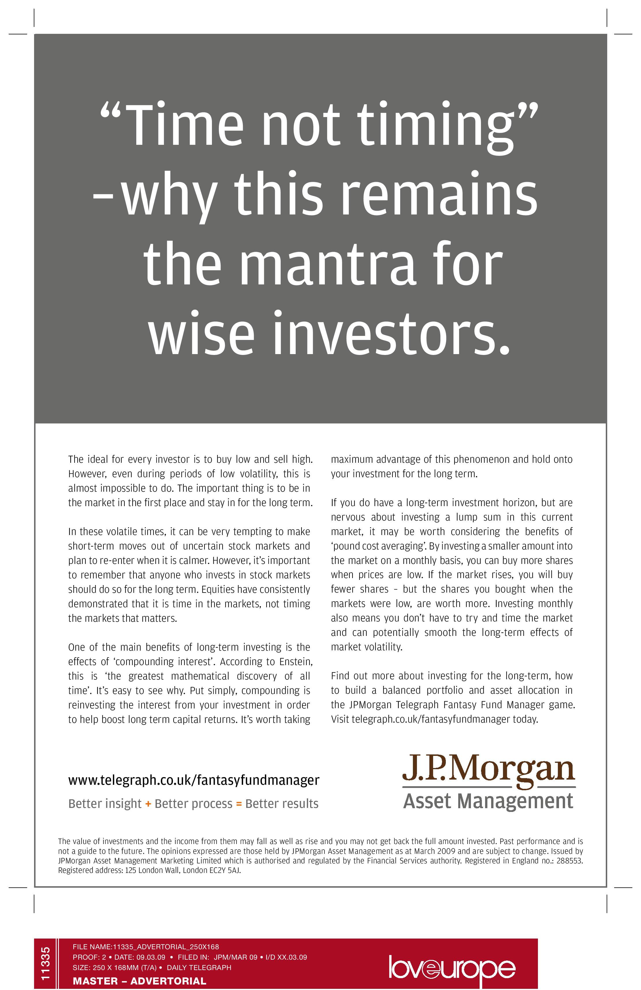 JP Morgan advert